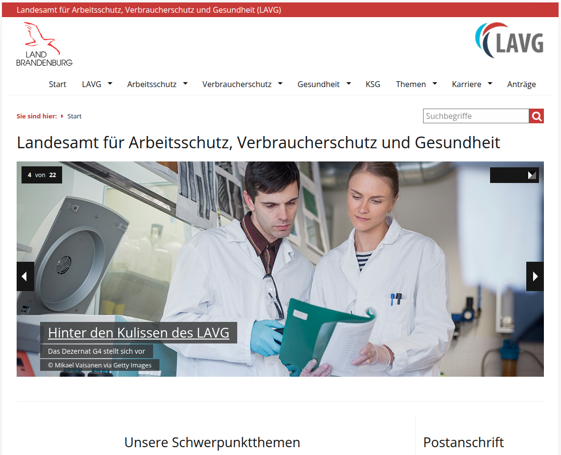 Landesamt für Arbeitsschutz, Verbraucherschutz und Gesundheit (LAVG)
