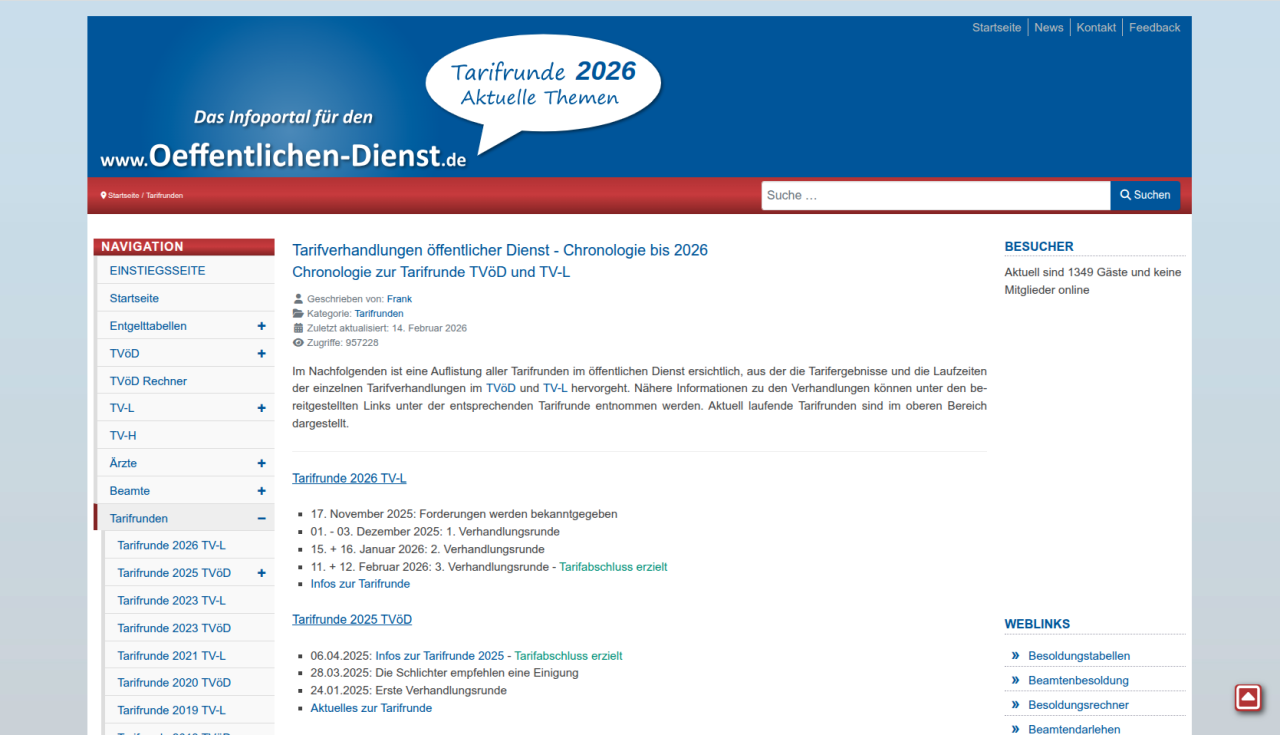 Infoportal für den Öffentlichen Dienst