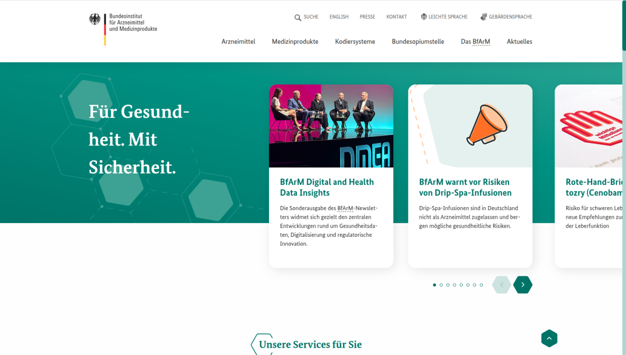 Bundesinstitut für Arzneimittel und Medizinprodukte (BfArM)