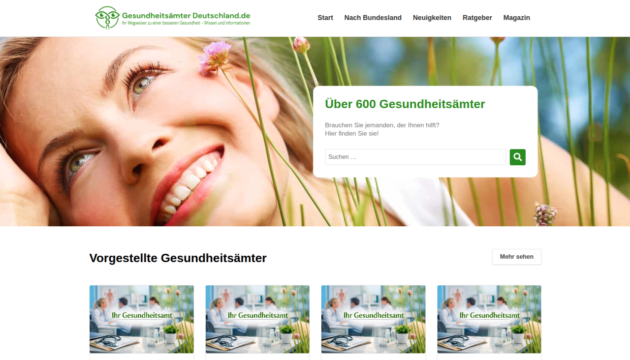 Gesundheitsämter in Deutschland