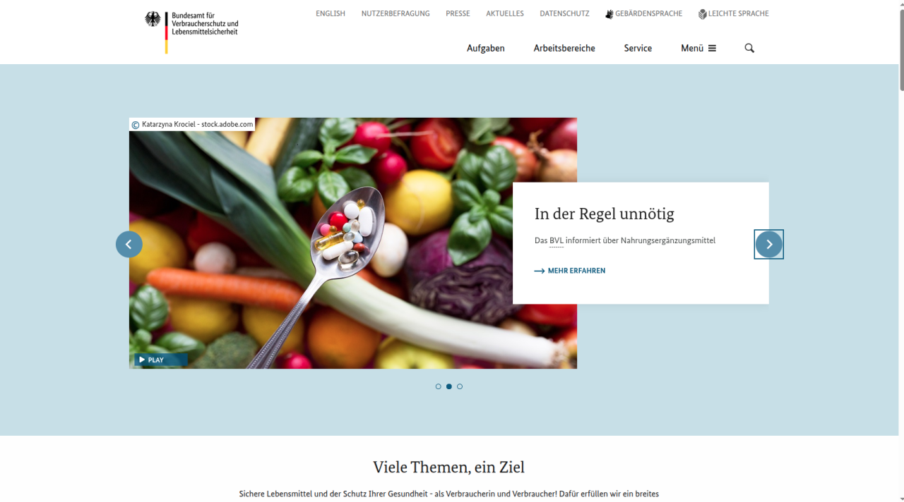 Bundesamt für Verbraucherschutz und Lebensmittelsicherheit