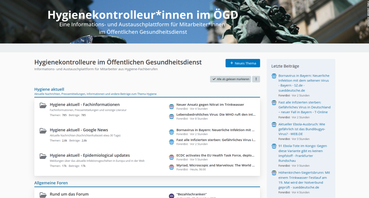 Forum Hygienekontrolleure