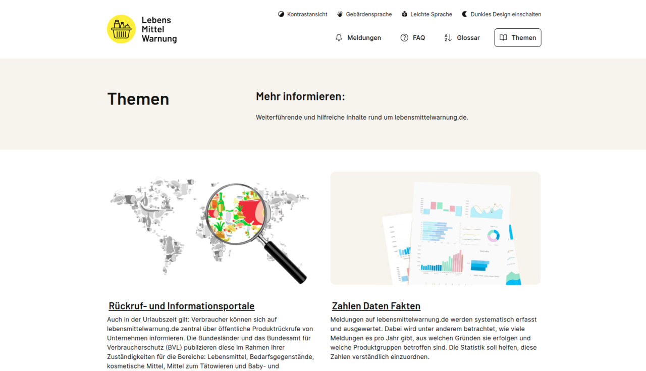 Lebensmittelwarnungen